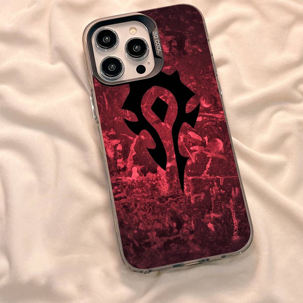 W-World Of W-Warcraft Game Retro Phone Case For IPhone 16 15 14 13 12 11 Pro Max 17 Plus Colorful Cover