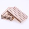 Mini Wooden Tray & Coaster Set - Heat-Resistant, Hollow Design, Solid Wood Accessory