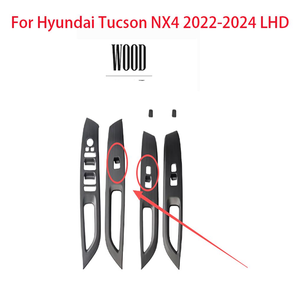 Car Interior Accessories For Hyundai Tucson NX4 2022-2024 LHD Window Control Button Trim Panel Door Handle Decorative Strip