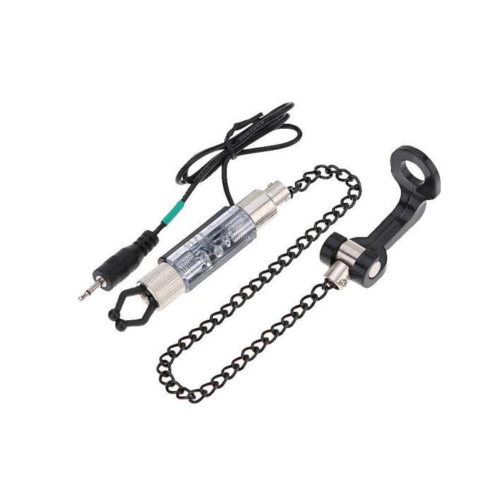 

Залізна риболовля Прикус Тривога Ланцюг вішалки Свінгер світлодіодний індикатор Індикатор Риболовля Попередження обладнання Інструмент зелений