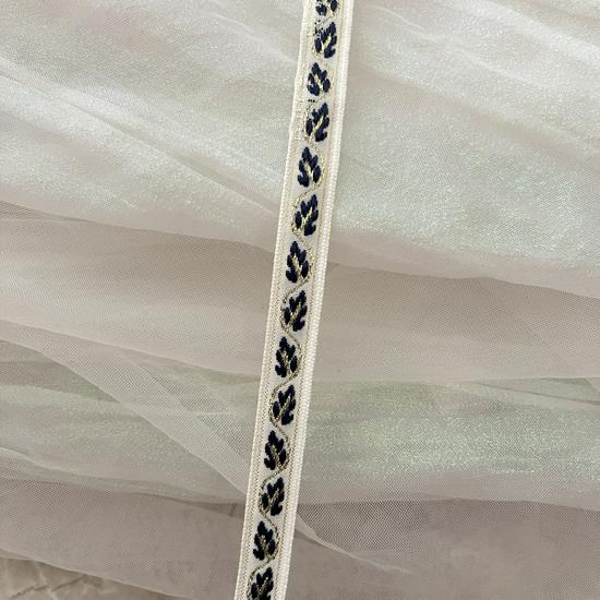 1.3cm Ethnic Floral Jacquard Ribbon for Hat/Clothing Decor, Home Textile Embroidery, DIY Accessories