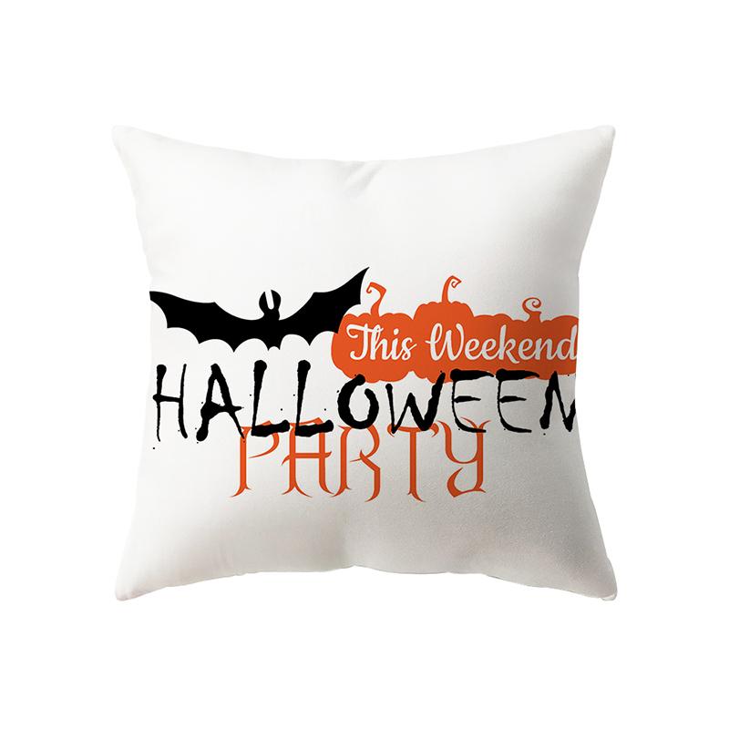 Alphabet Halloween Theme Pillow Cover Sofa Cushion  Holiday Gift Party Decoration Home Decor