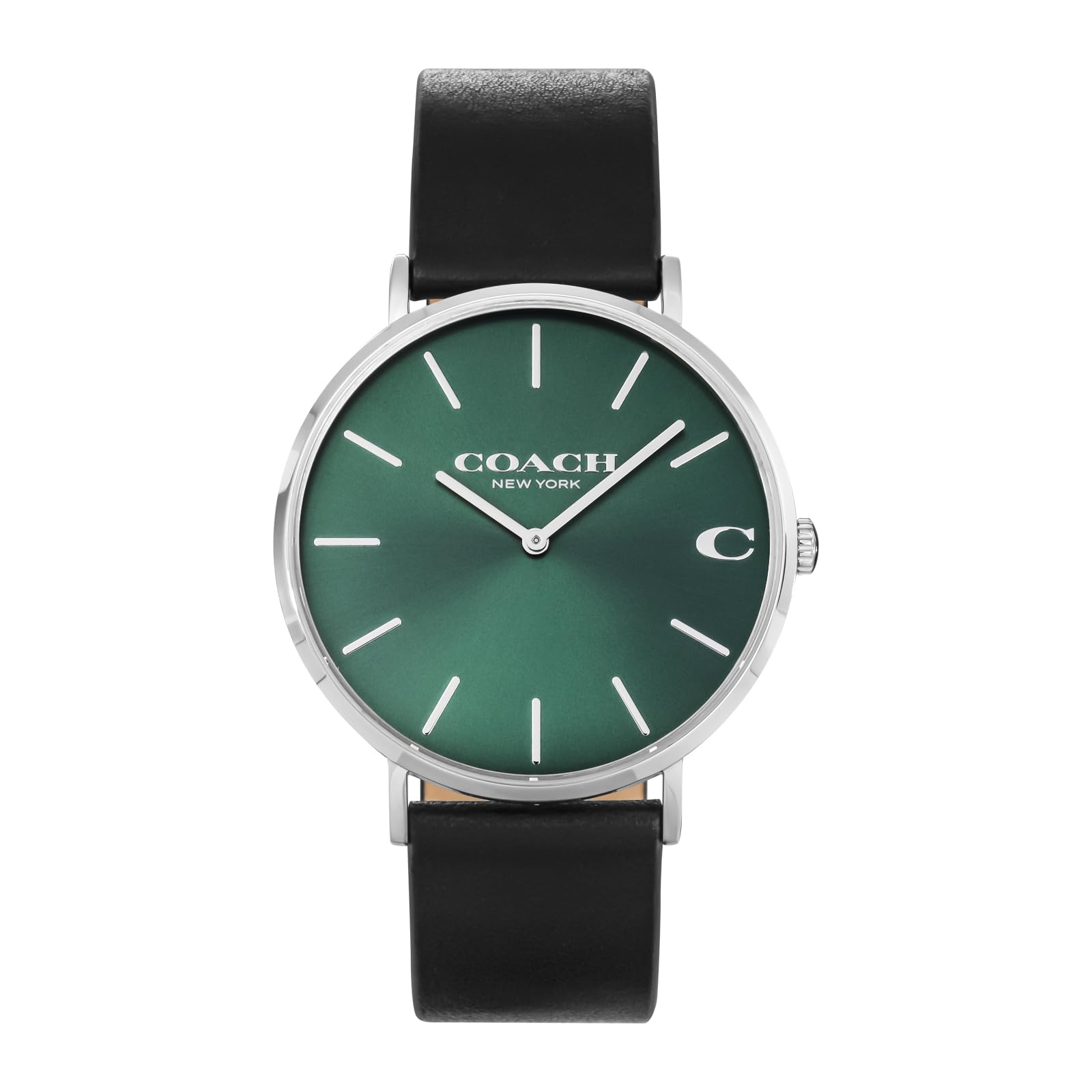 

Часы CHARLES Green Dial Stainless Steel Quartz 41MM Watch 14602436 Black [Coach] Мужские [Товар]