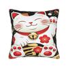 Pillow Case Lucky Cat Money For Shop Soft Pillow Cover For Couch Sofa Bedroom Retro Trendy Pillowcases