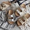 Muffin dicke Sohle Erhöhung coole Hausschuhe Damen neue Sommerkleidung ein Riemen mit lässige Strandschuhe Hausschuhe