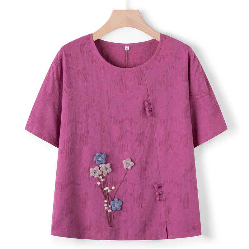 LangSha Women's Summer Cotton-Linen Two-Piece Set