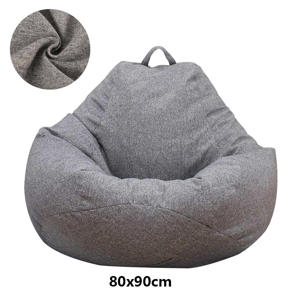 Lazy Sofas Cover Large Bean Bag Cover Without Filler Adults Couch Living Room Bedroom Home Tatami Lounger Comfortable Seat Cover