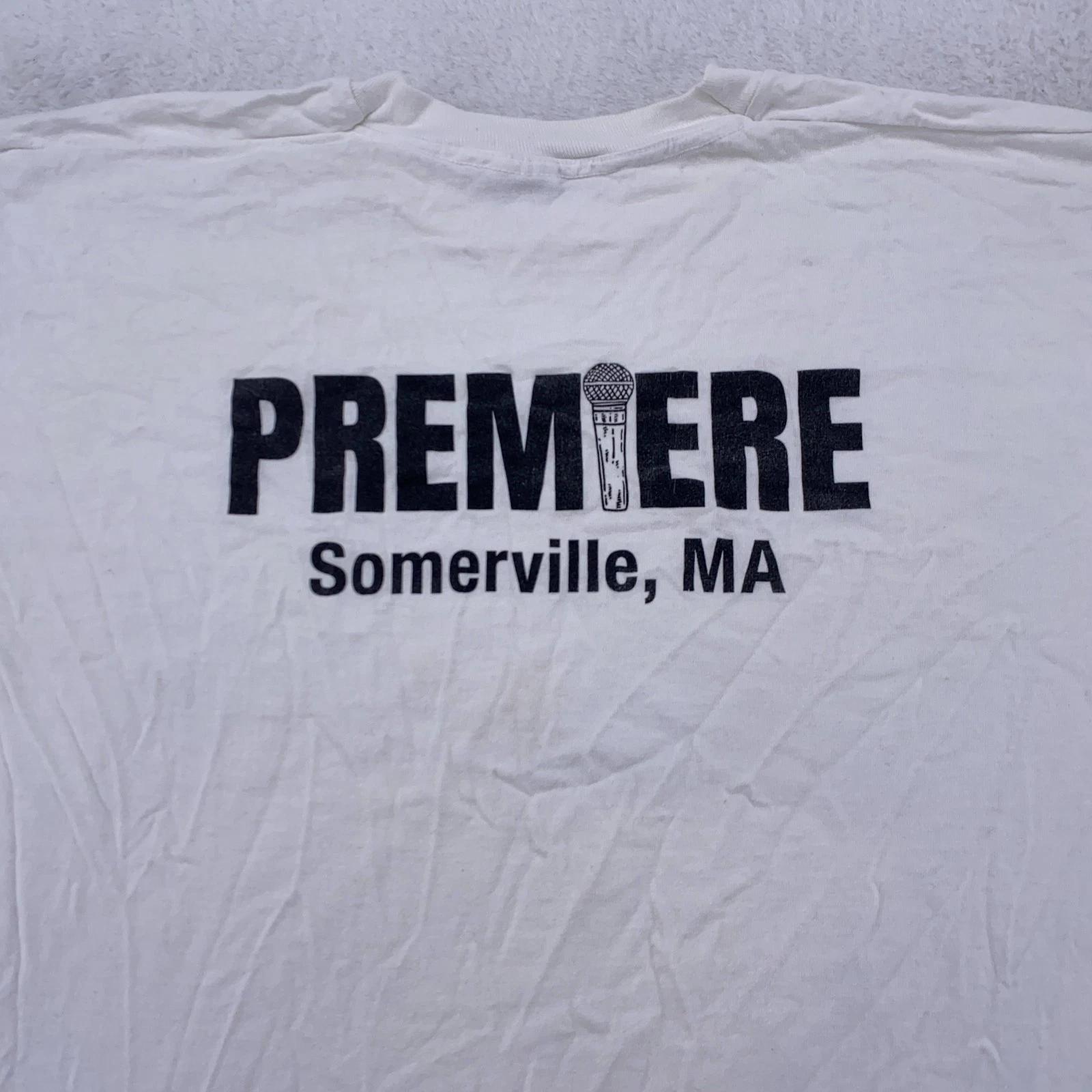 vtg Premiere on Broadway Somerville Massachusetts Shirt Mens L/XL musical 90s M