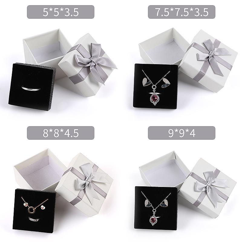 Six-Color Bowknot Jewelry Gift Box for Necklace, Earrings, Studs, and Rings