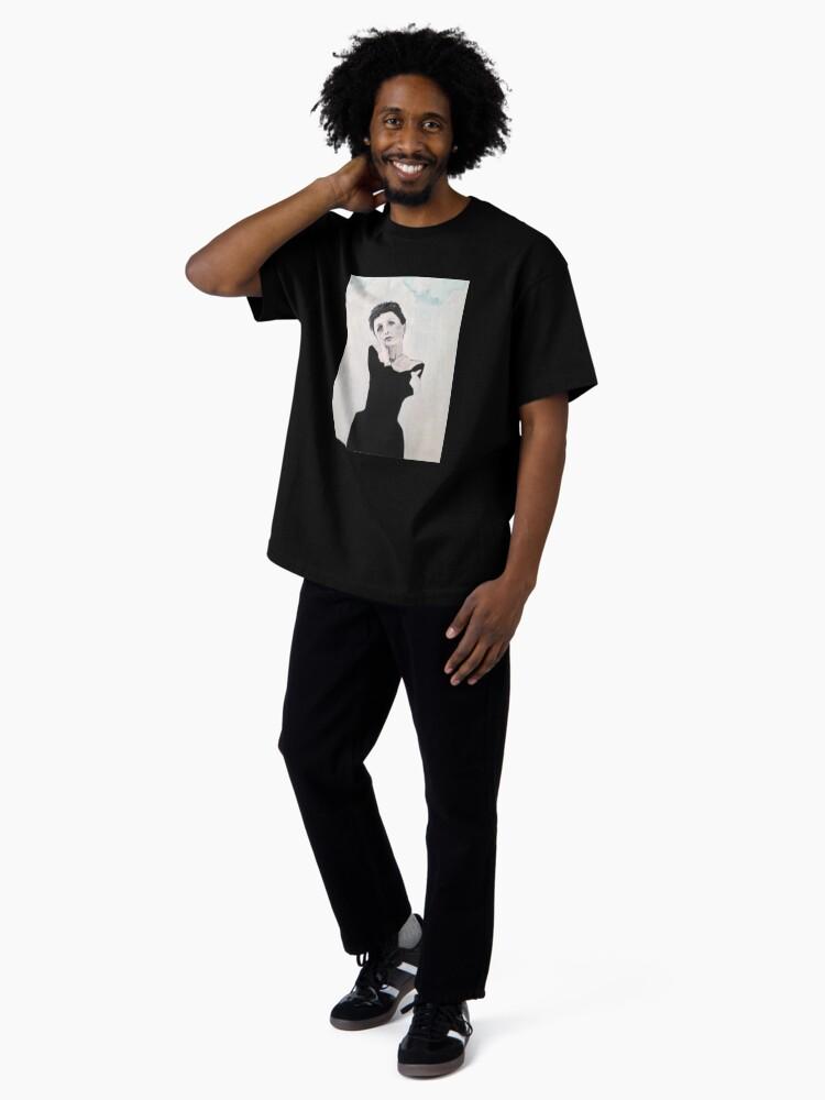 Édith Piaf Edith Piaf Portrait Painting Oversized T-Shirt