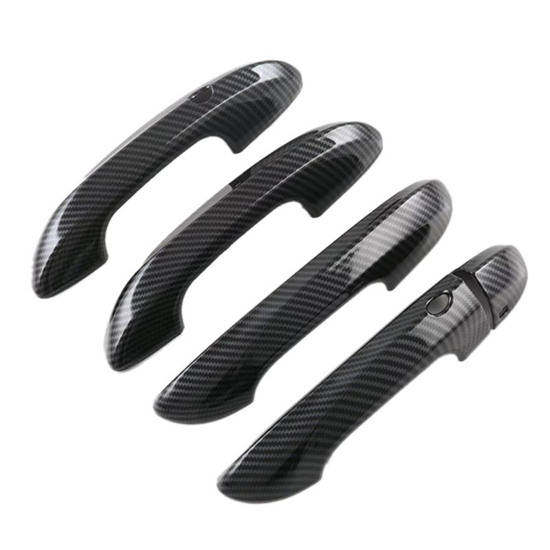 

A51K-For MG 4 MG4 EV Mulan Car Exterior Door Handle Cover Trim Decoration Parts Accessories ABS Carbon Fiber Carbon Fiber