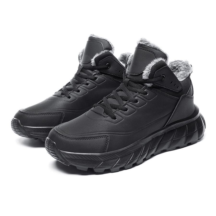 Winter New Large-size Outdoor Cotton Shoes, High-top Thick-soled and Lightweight, Young and Young Height-increasing Sports Shoes, Men's Snow Shoes
