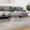 LED Coffee Table in Concrete Grey 50 x 50 x 40 cm