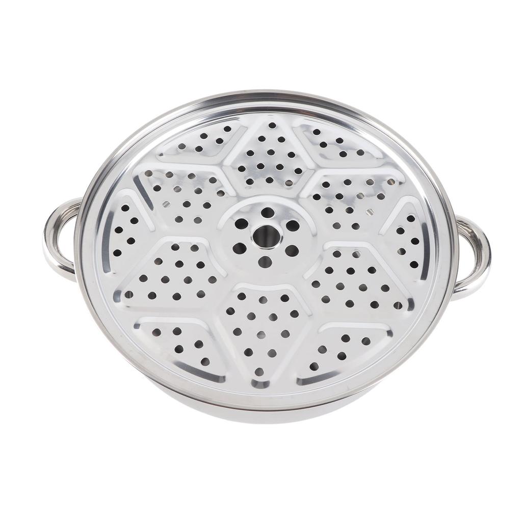 28CM Stainless Steel Single Layer Stockpot Hotpot Food Steamer Pot Cookware Household Cooking