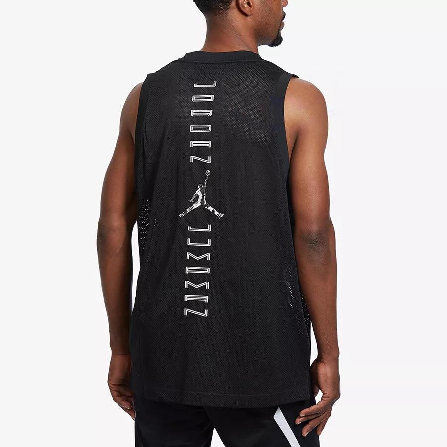 Jordan Digital Brand Logo Comfortable Fashion Sleeveless Basketball Vest Unisex Tops Black CI0304-010