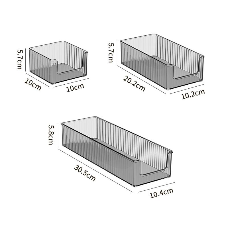 Desktop Storage Box Transparent Drawer-Style Cosmetic Organizer Plastic Shelf Dressing Table Storage Rack