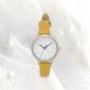 Field work JN008-4 Women's Analog Watch with Leather Strap, Easy-to-read, Yellow