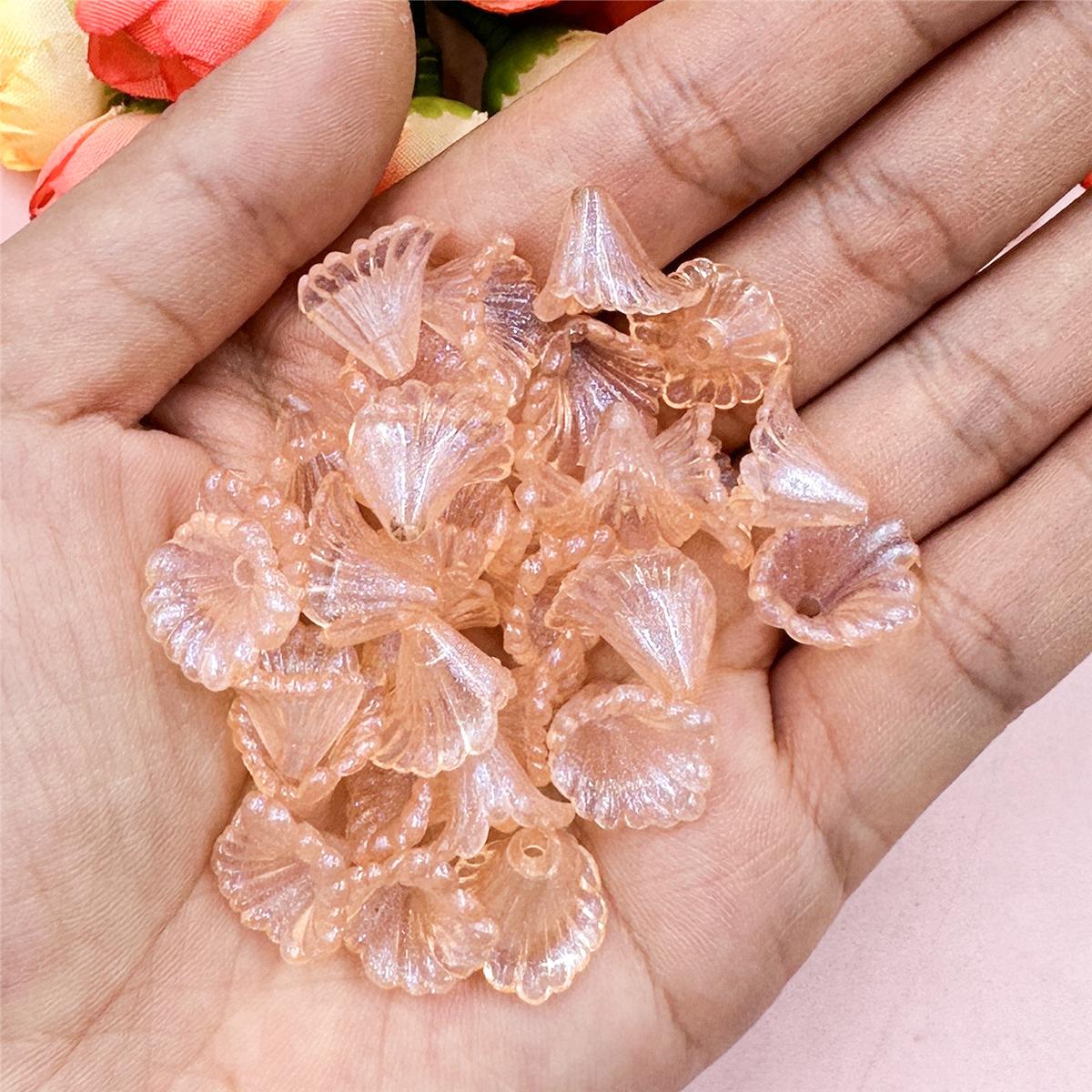 

200 шт., акриловые ювелирные изделия «сделай сам», аксессуары для ювелирных изделий, серьги «Утренняя слава», свободные бусы, ожерелье, 9 цветов, браслеты 14,3*10 мм оранжевый