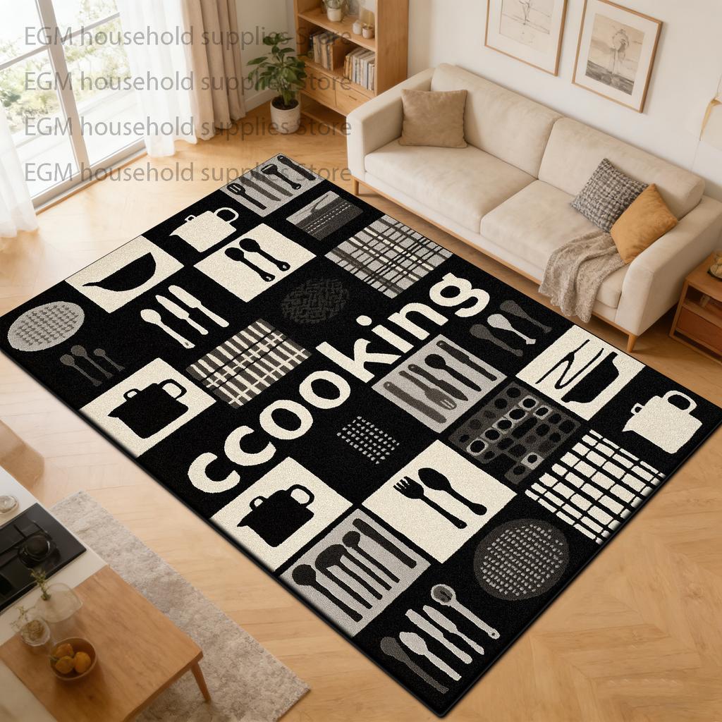 Light Luxury Carpets Modern Living Room Decor Bedroom Rugs Non-slip Large Area Rough Surface Study Lounge Floor Mat Tapis Salon