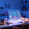 Acrylic Panel Rechargeable Acrylic Message Board Colorful Glow Drawing Board  Handwriting