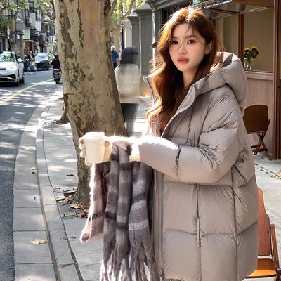 Winter New Cloud Puff Down Cotton Clothes Women's Fashion Design Sense Warm Hooded Bread Clothes Jacket