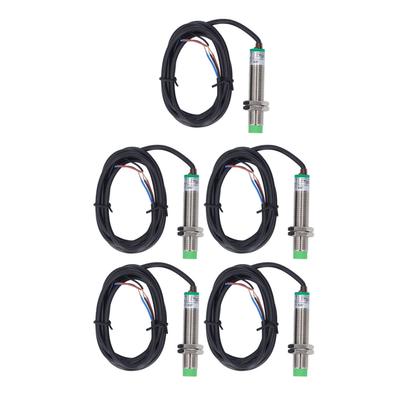 5 STÜCK Induktiver Näherungsschalter M12 X 1 PNP IP65 Wasserdicht Berührungsloser Näherungssensor 6‑36VDC