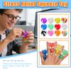 Random 1-6Pcs Valentine'S Day Peach Heart Bubble Ball Stress Relief Toy Love Release Water Ball Pinch Music Stress Relief Tool