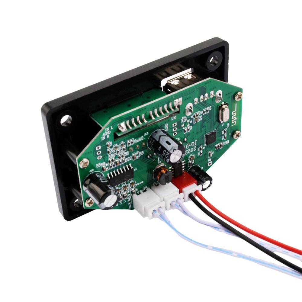 2*40W Amplifier MP3 Player Module Bluetooth 5.0 Decoder Board 12V 80W DIY Amplifier Car FM Radio Module TF USB Mic Record Call