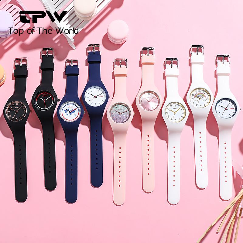 Orologio da polso al quarzo versatile da donna con cinturino in silicone - Ideale per ragazze, studenti, coppie e influencer di TikTok
