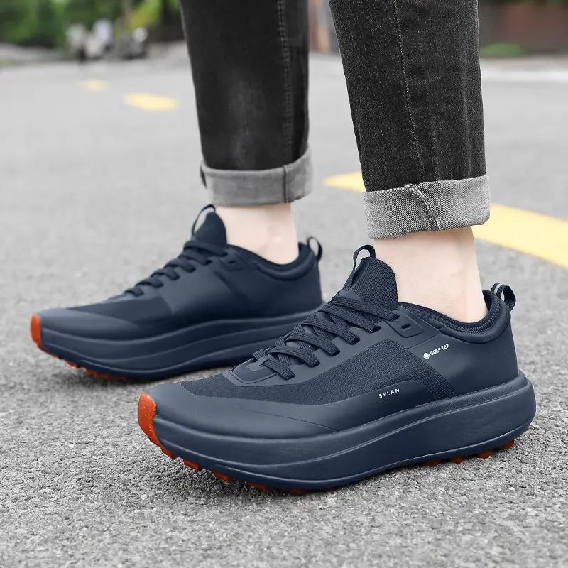 Hiking Shoes Running Shoes for Men Waterproof Sneakers Breathable Sports Gym Jogging Casual Black Cushioning Mens Trail Trainers