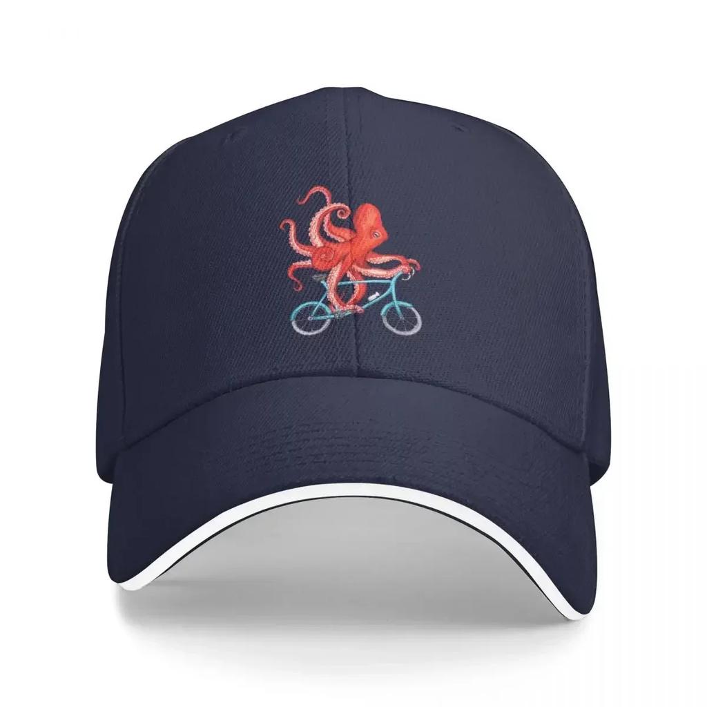 Cycling Octopus Cap Fashion Casual Baseball Caps Adjustable Hat Hip Hop Summer Unisex Baseball Hats Customizable Polychromatic