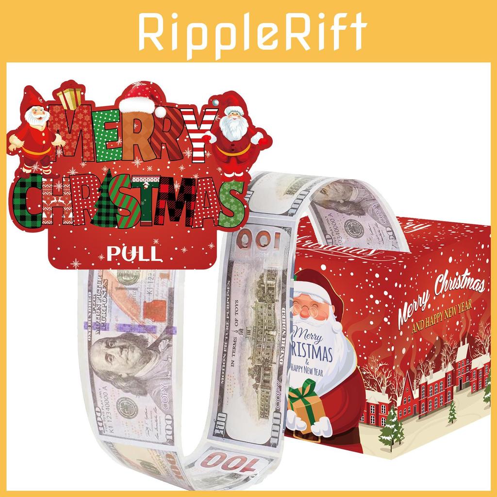 Weihnachten Weihnachtsmann Geschenkbox mit rotem Farbverlauf für Feiertags-Partydeko und zum Verschenken