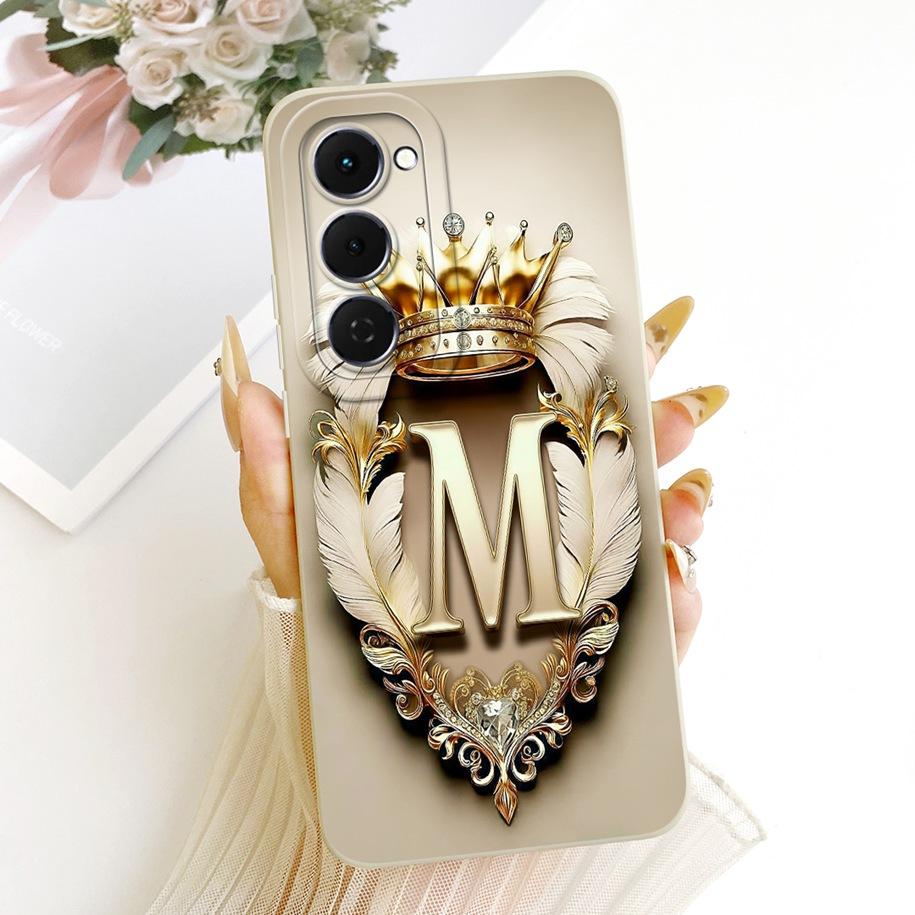 For Tecno Spark 40 Pro Plus Case KM7 Popular Crown Letter Couple Phone Cover on Tecno Spark 40 Pro KM6 Spark40 40C KM5 KM4k Capa