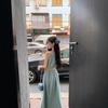 French sweet sleeveless neck sling dress women's summer new small seaside vacation dress