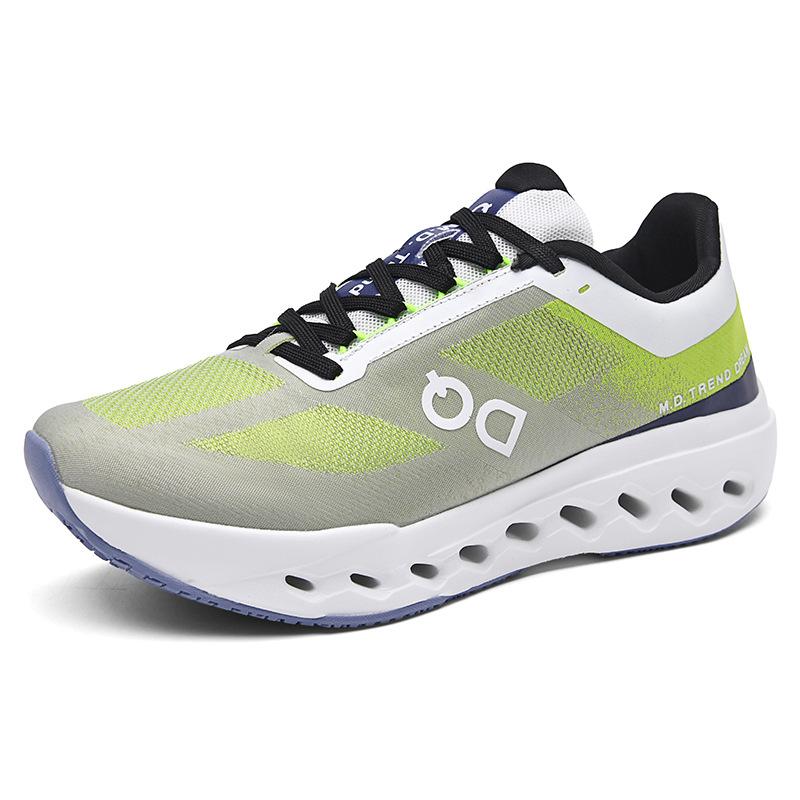 

Нові модні чоловічі кросівки на платформі для бігу, дихаючі сітчасті кросівки для фітнесу, марафонські, для бігу на відкритому повітрі, чоловіче взуття 45 фарби люмінесцентні зелений колір