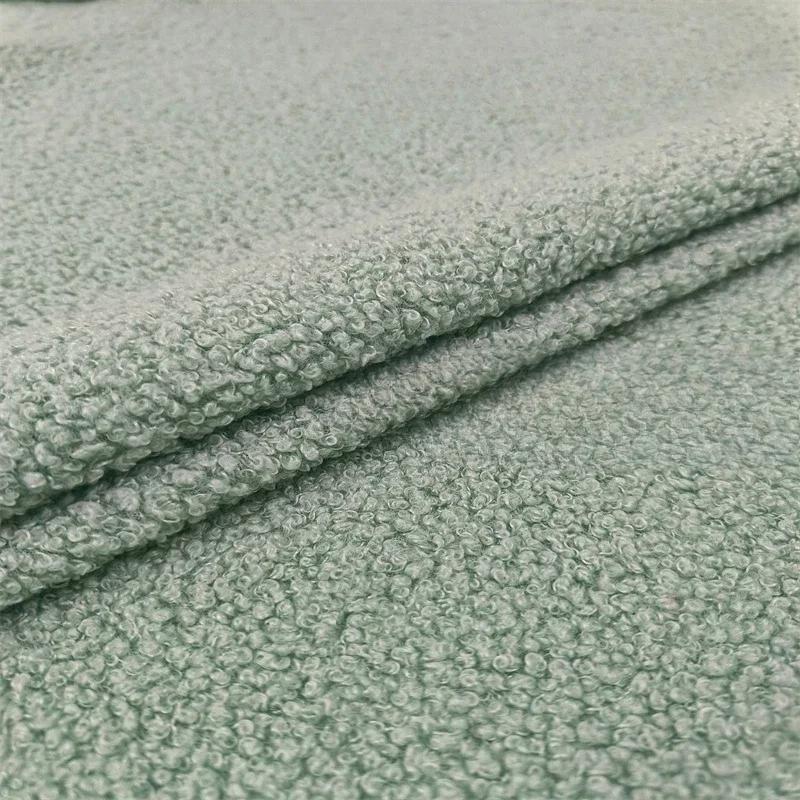 100x160cm Fur Plain Stretch Fabric for Children's Clothes Dolls Sewing Winter Coats White Teddy Hair Plush Cloth Smooth Drape
