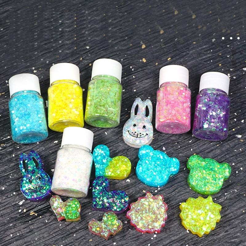Blue Fine Glitter for Resin Art Craft Supply Glitter Sequins Festival Makeup Glitter Cosmetic Sequins for Gloss Mold Mak