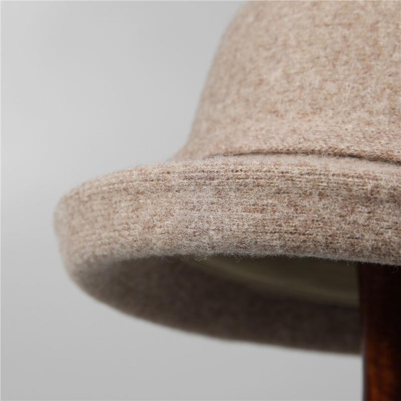 Hat Autumn and Winter Bucket Hat New Top Hat Women's Warm and Cold Wool Basin Hat