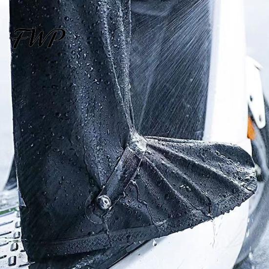 Rain Shoe Protectors 1 Pair Waterproof Covers, Reusable Boot Cover Anti-slip Covers with Side Zipper, Reflector, Anti-Slip for Men Women Large Opening