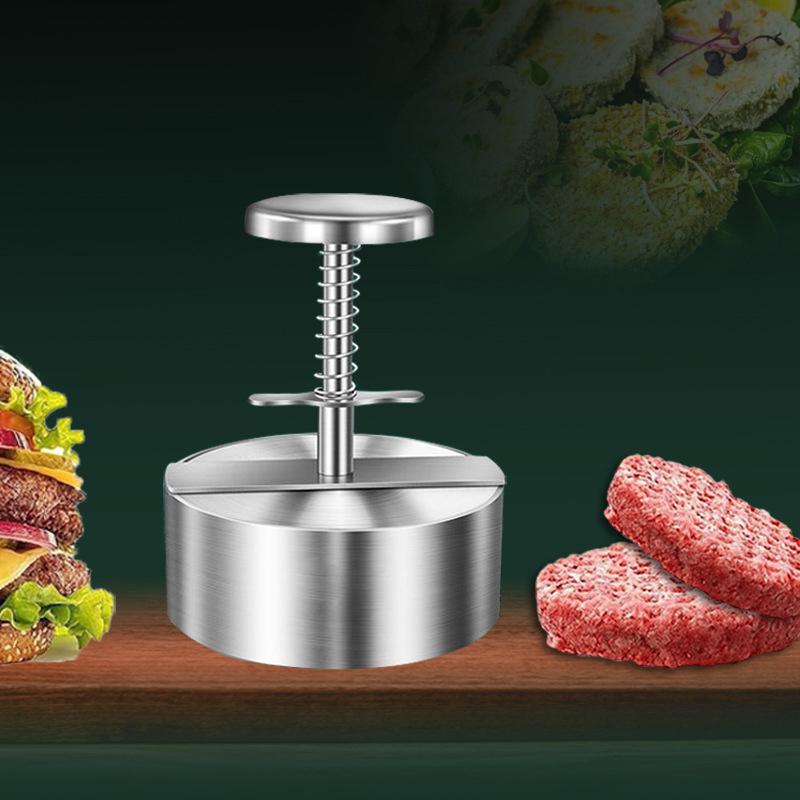 304 roostevaba teras hamburgeriliha press burgeripihvi valmistaja vorm käsitsi kook veiseliha sealiha riisipress valmistusvormid grilliliha tööriist