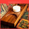 Wooden Tarot Card Stand Holder With Message Notes For Desk Decor