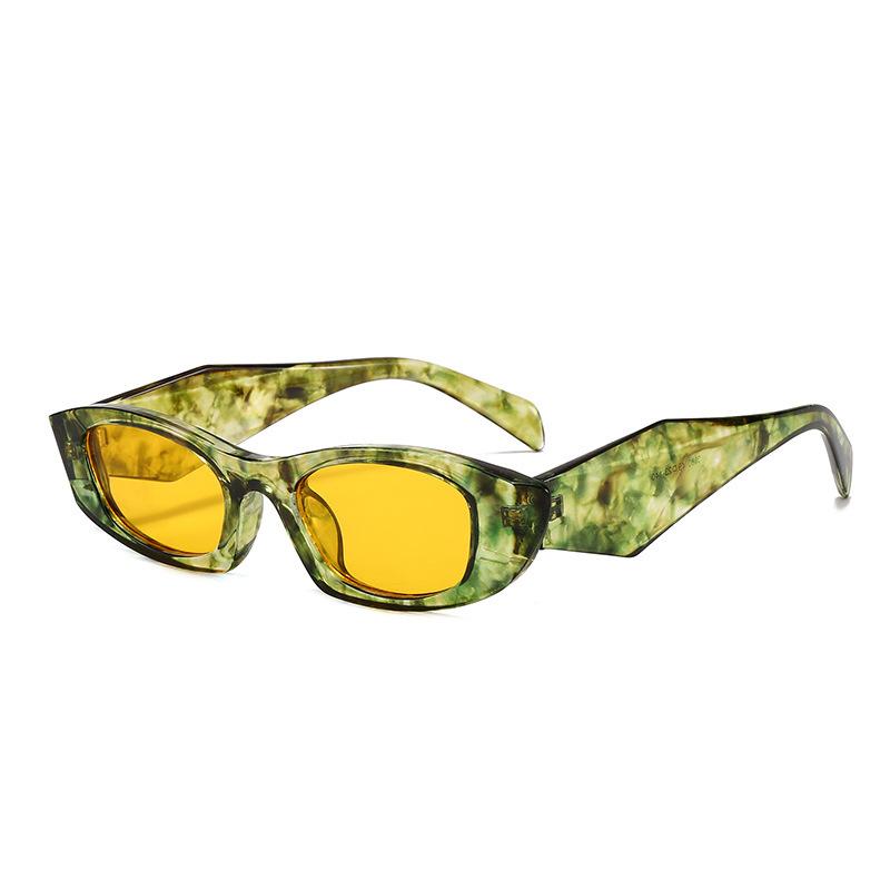 JYL TS Polygon Metal Sunglasses UV Protection Unisex 3980 A-4146