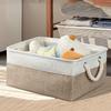 Decorative Storage Basket, Large Storage Box, Clothing Storage Box with Handle, Toy and Book Storage, Storage Container