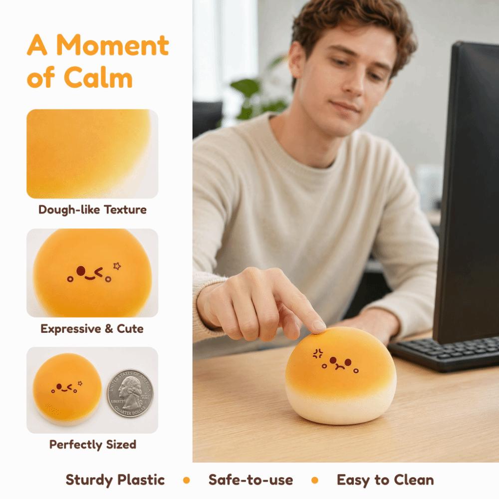 Soft Texture Mini Bao Buns Dumpling Toys Slow Rising Sensory Fidget Toy Children