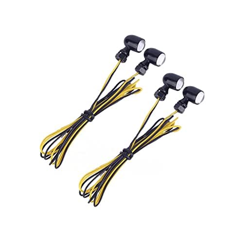 

HI-LINE Мотоциклетные поворотники, Комплект из 4 штук, Универсальные светодиодные, Ультрамаленькие, Круглые, Янтарные, 12 В, Высокая яркость, Водонепроницаемые, Мини, Нано, Маленькие, Микро М