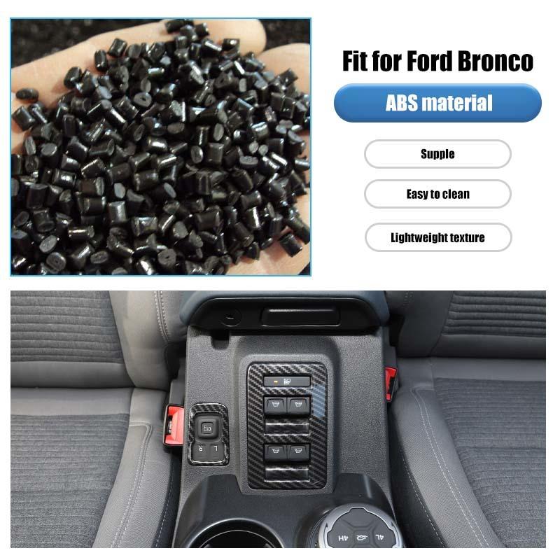Center Console Handle Gear Shift Rearview Mirror Adjustment Decoration Protective Cover For Ford Bronco 2021 Up Car Interior Accessories