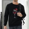 Sweatshirts för män Långärmad Fleece Casual Luddig Rundhalsad Pullover Varm Vinter
