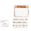 Oil Painting Style 2027 Flower Desk Calendar Foldable English Calendar Double-coil Calendar  Office