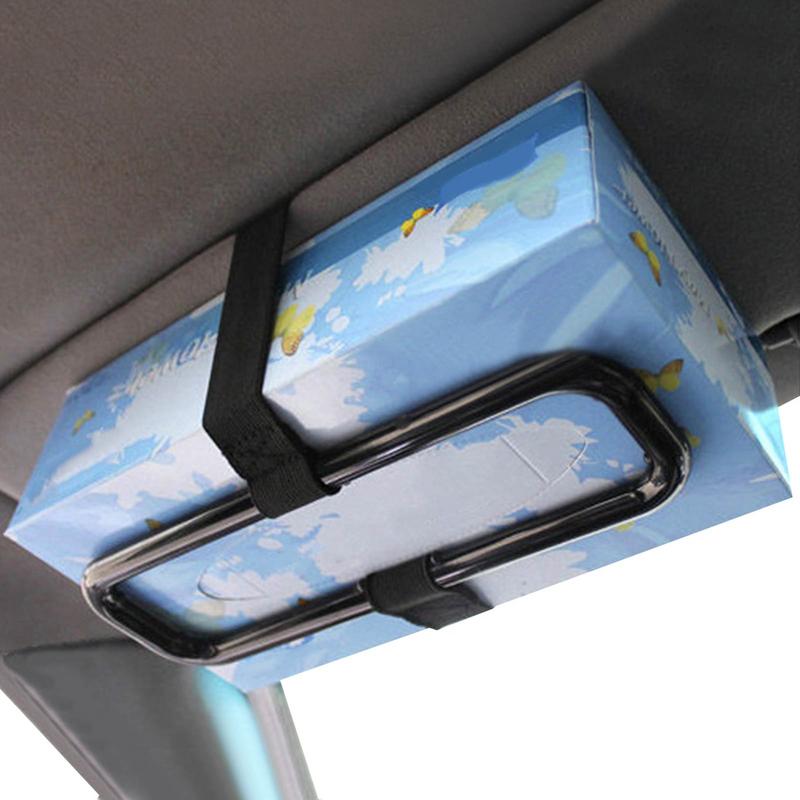 1 Stück Universeller Auto-Taschentuchhalter mit verstellbarem Riemen, Box für Servietten, Papiertücher und Taschentücher