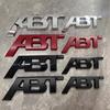 3D Metal ABT Sticker Car Rear Trunk Letter Logo Badge For A3 A4 A5 A7 A7 Q3 Q5 Q7 TT RS6 RS3 Accessories
